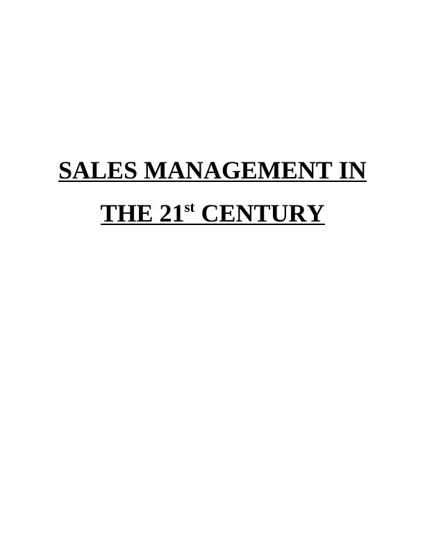 Sales Management in the 21st Century_1