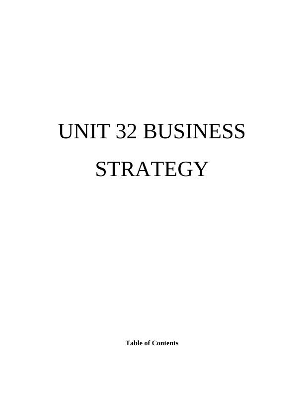 UNIT 32 Business Strategy Assignment Solved - L'Oreal_1