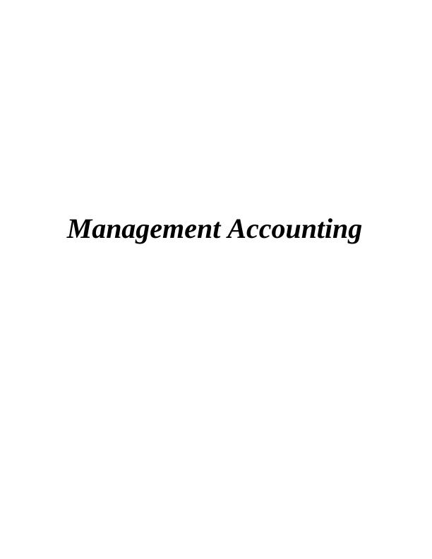 Management Accounting : Zylla Company_1