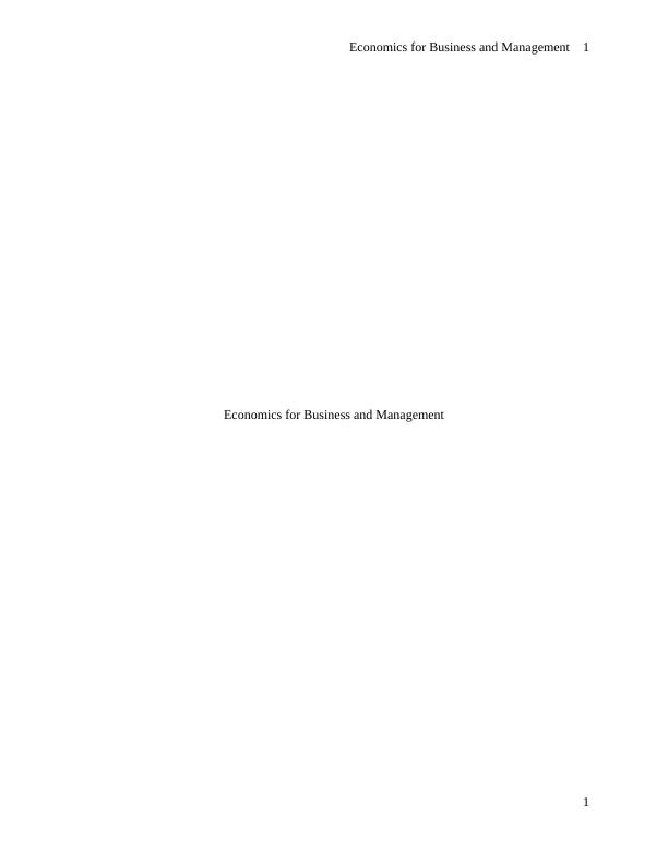 LN12 | Economics for Business and Management_1