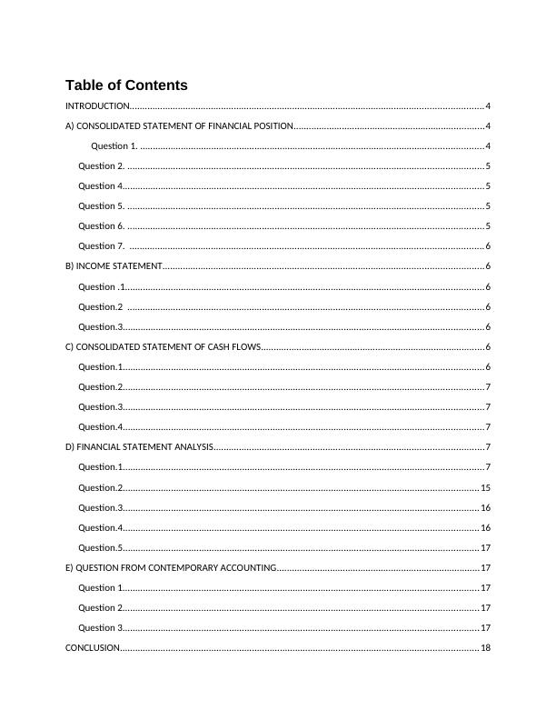 Consolidated financial statements  -  Assignment_2