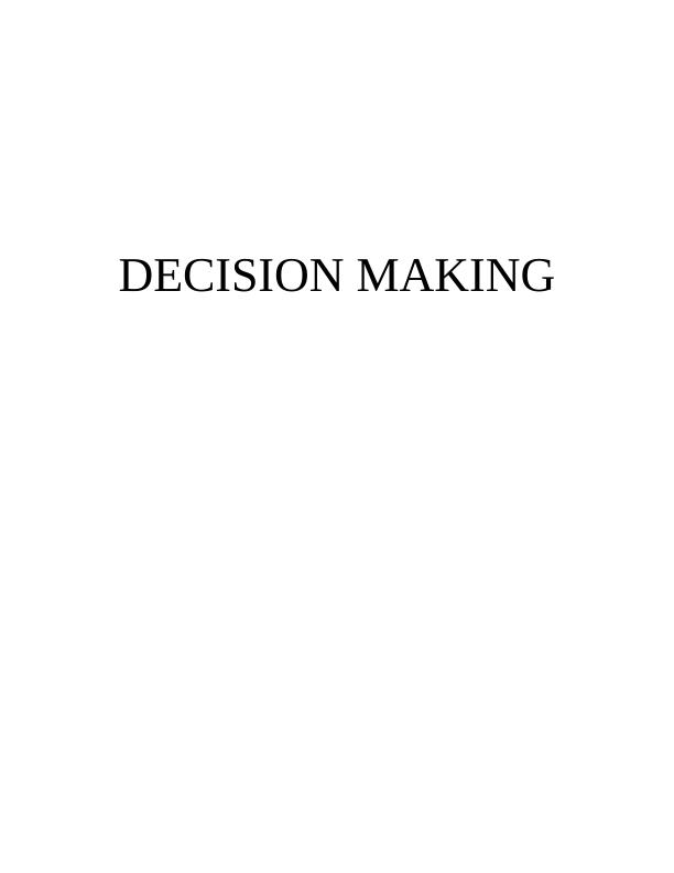 Decision Making in an Organization_1