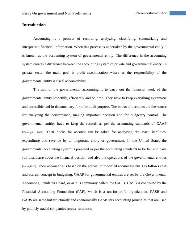 Essay On Government and Non Profit Entity_2