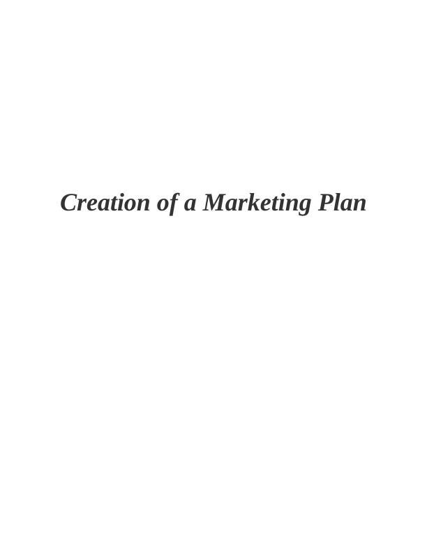 Creation of a Marketing Plan_1