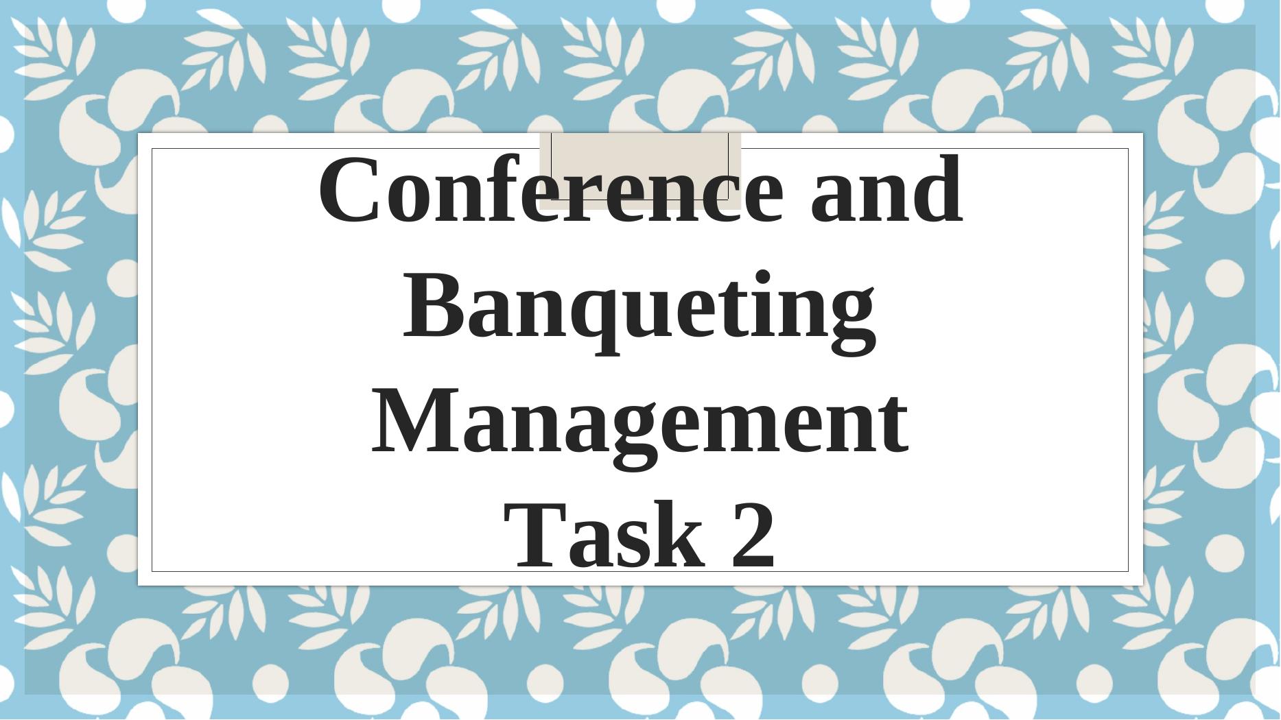 Conference And Banqueting Management