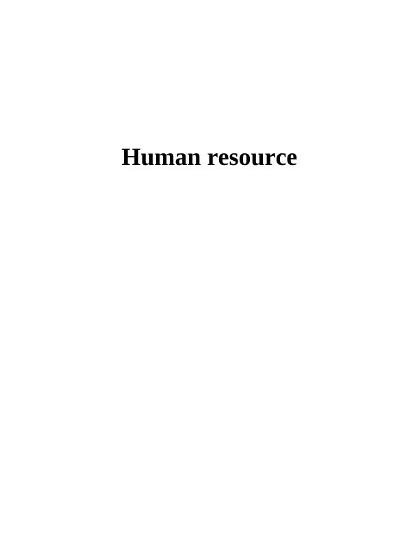 Human Resource Management -  Merrill Lynch Firm_1