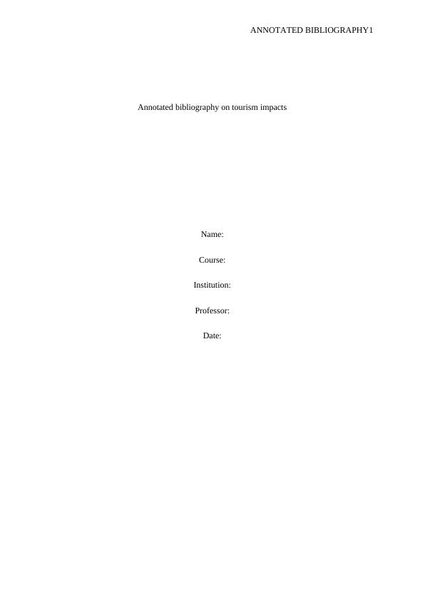 How to write an annotated bibliography  || Assignment_1