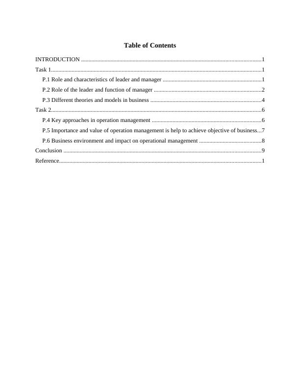 Operations Management Report - Marks and Spencer_2