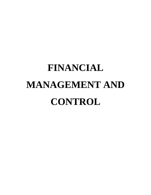 Report- Zurich Plc|Financial Performance Analysis|Financial Management_1