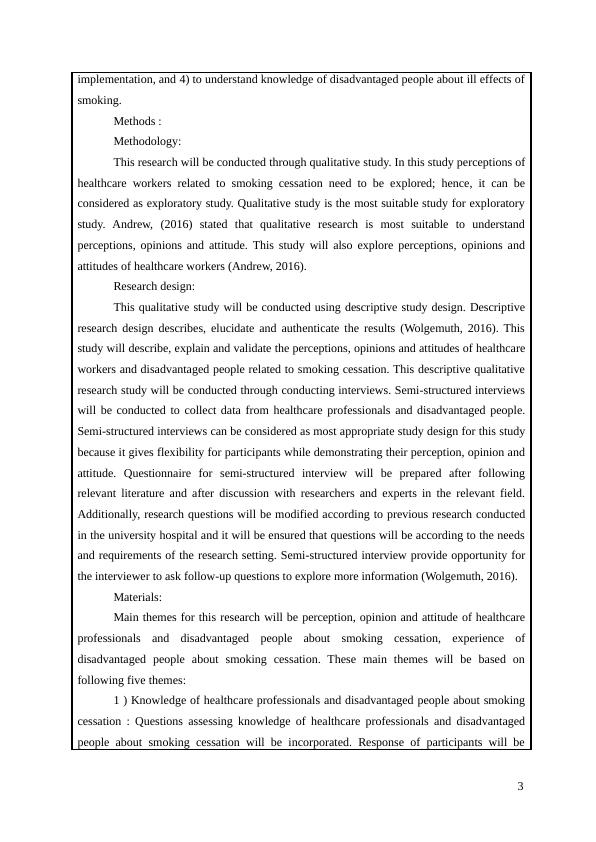 Assessment of Smoking Cessation Perception and Knowledge among Healthcare Professionals and Disadvantaged People: A Qualitative Study_3