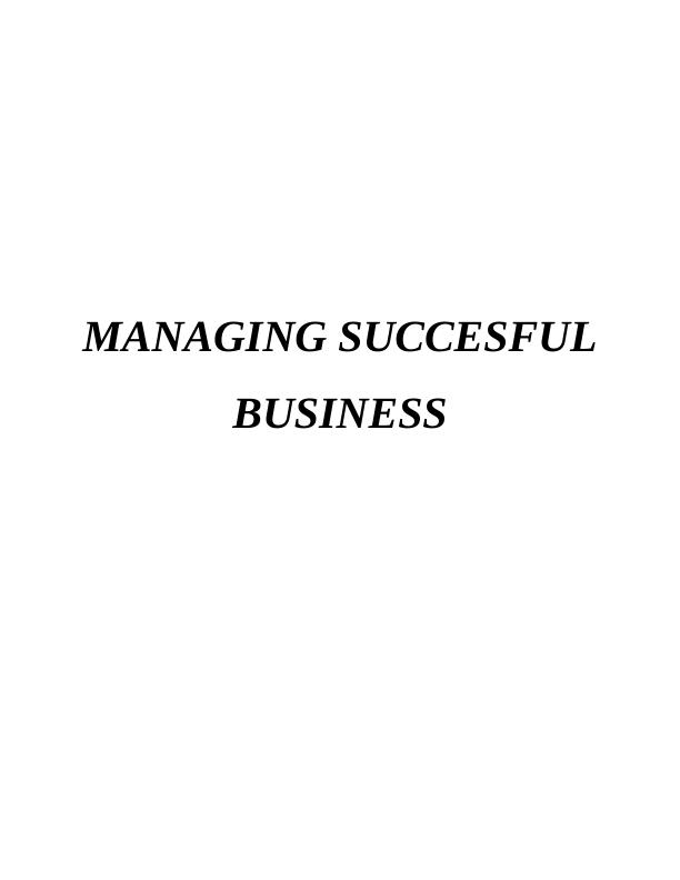 Managing  Successful Business_1