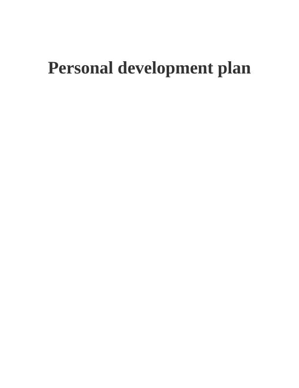 Personal Development Plan_1