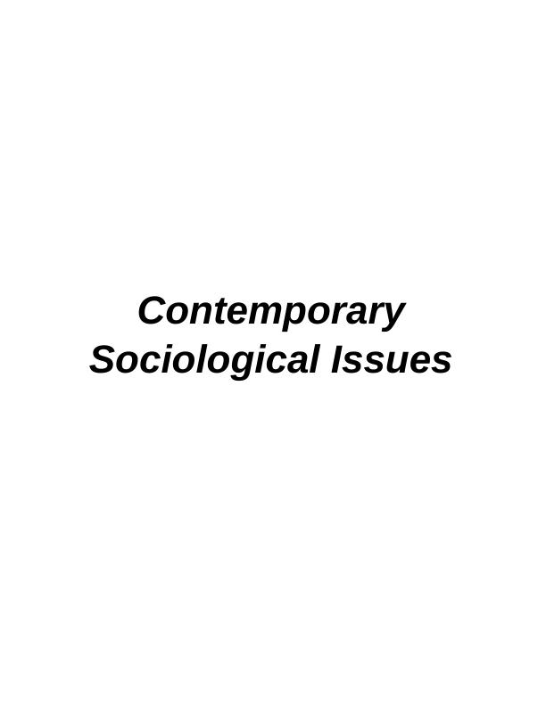 Contemporary Sociological Issues_1