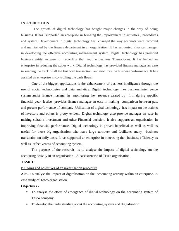 Impact of Digital Technology of Business Assignment_3