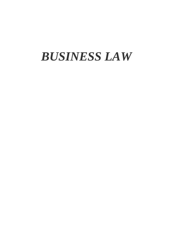 Origin of Business Law Assignment_1