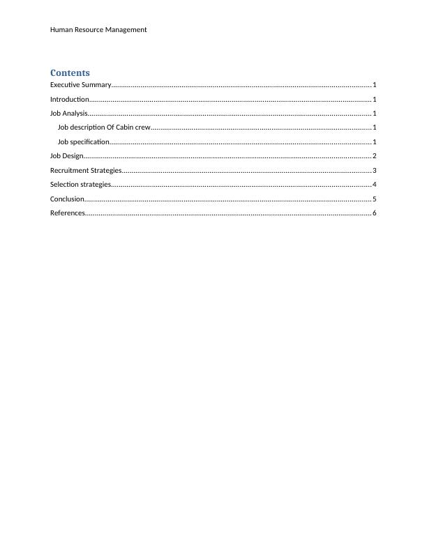 Human Resource Management Report- Singapore Airlines limited_2