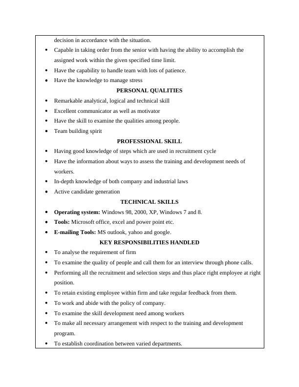Resume Writing  Assignment_4