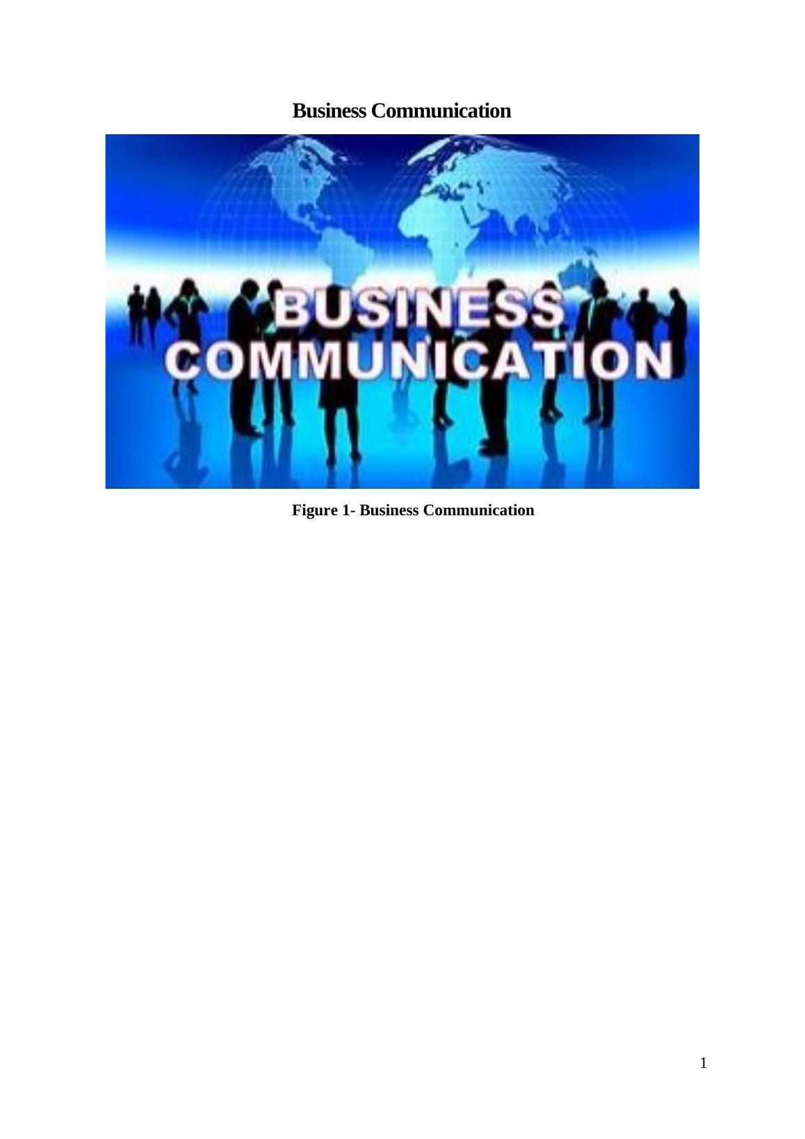 introduction to business communication assignment