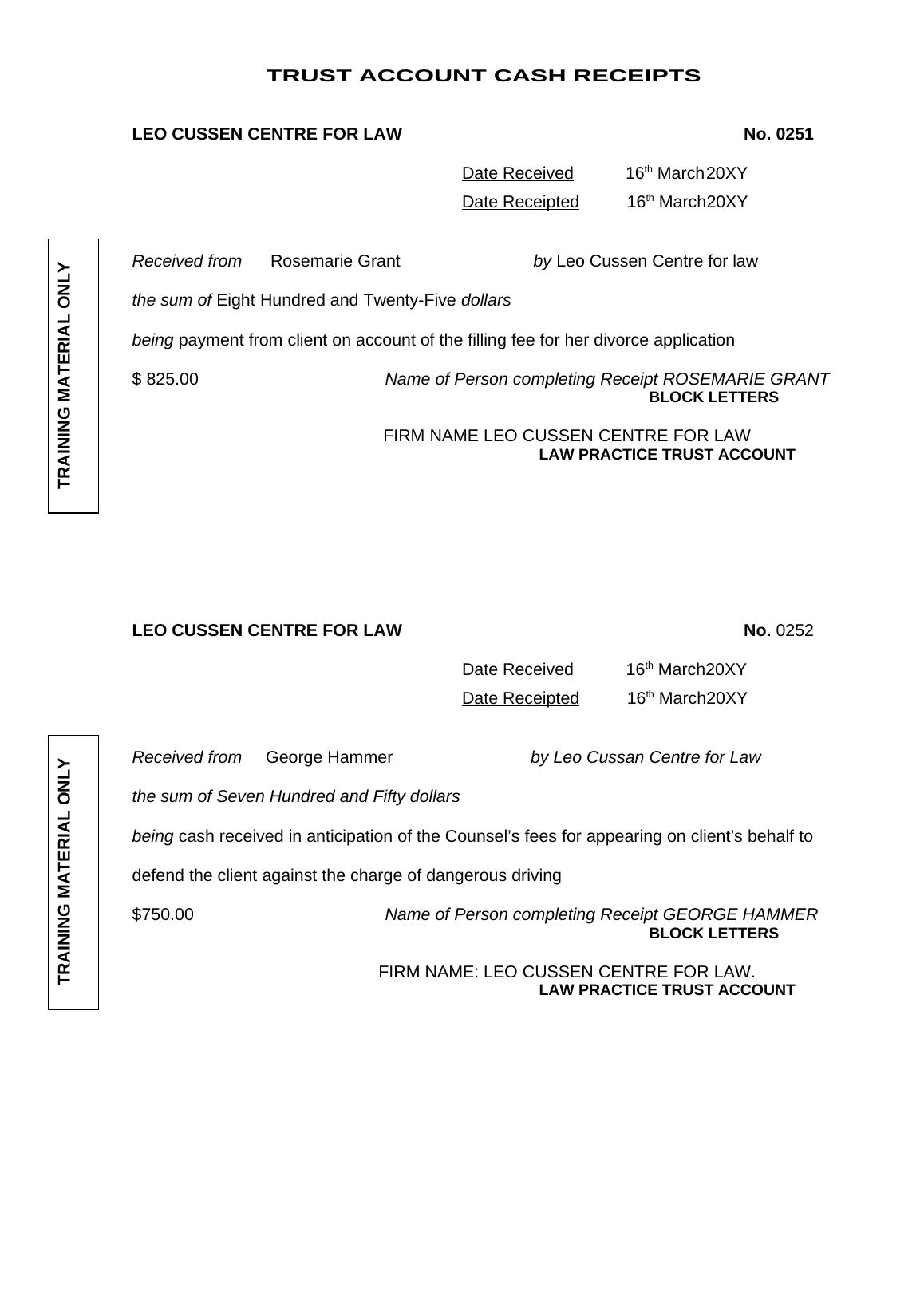Trust Accounting: Receipts, Payments, and Reconciliation