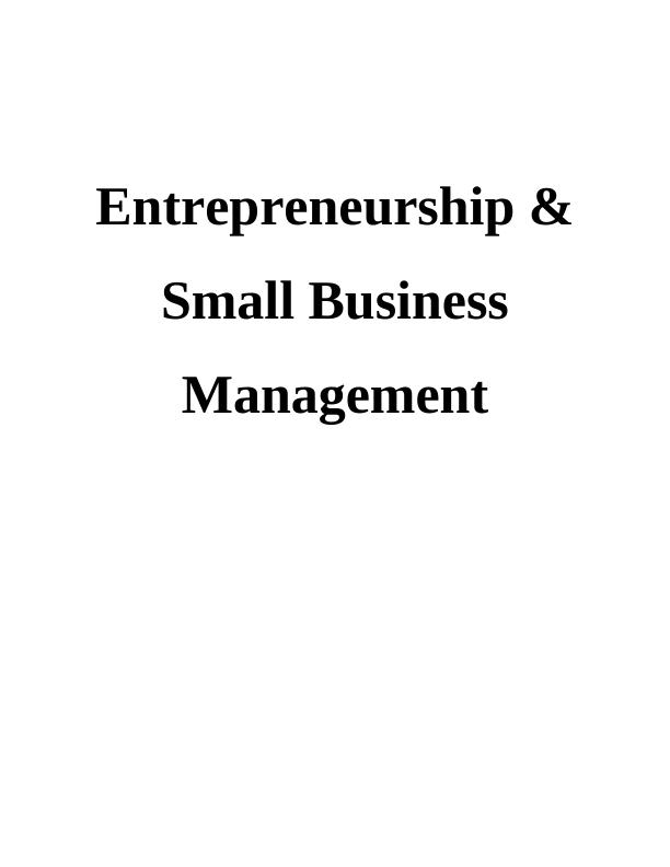 Entrepreneurship & Small Business Management- Venture Types_1