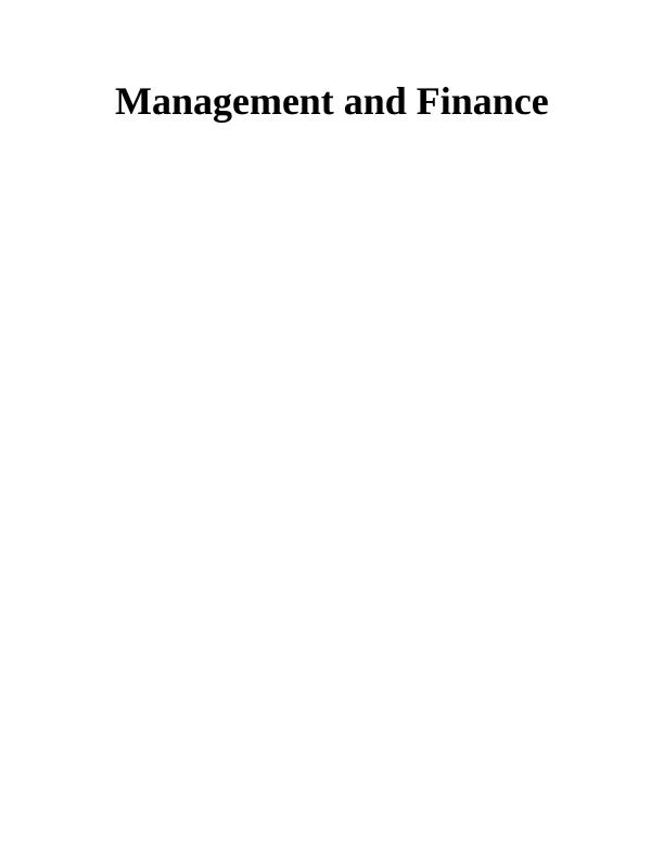 Recommendation to the senior management of LMU Plc regarding investment appraisal_1
