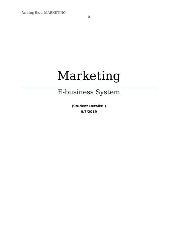 MARKETING 0. Marketing E-business System (Student Detai_1