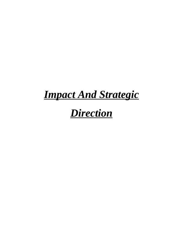 Impact of Strategic Planning Processes Assignment_1