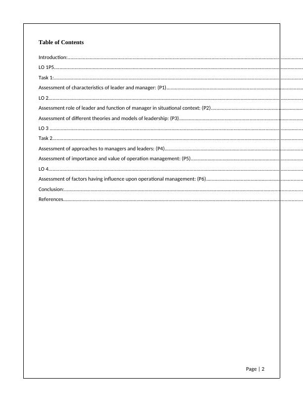 ( Solved ) Management and Operations Assignment_2