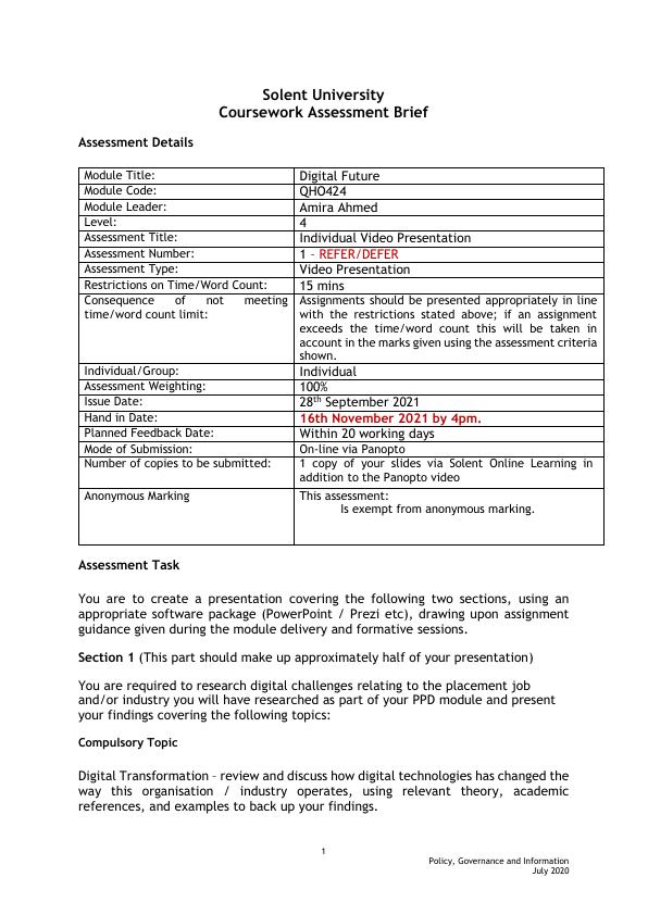 Module Description: Solent University Coursework Assessment Brief Module Title: Module Description: Solent University Coursework Assessment Brief Module Title: Solent University Coursework Assessment_1