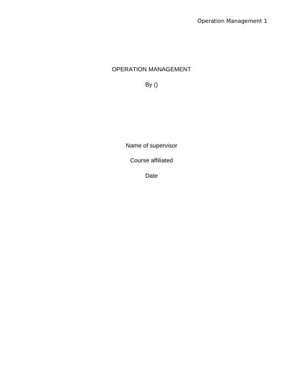 Operation Management Australia Report 2022_1