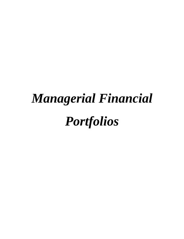 Managerial Financial Portfolios_1
