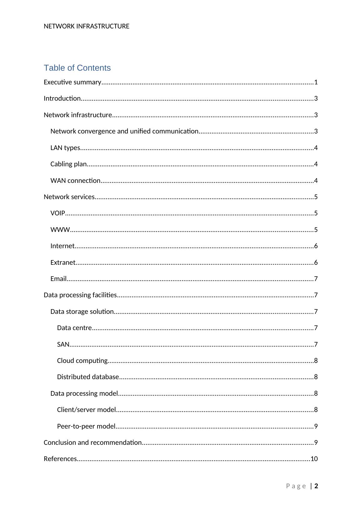 Network Infrastructure for Technology Training Company Desklib