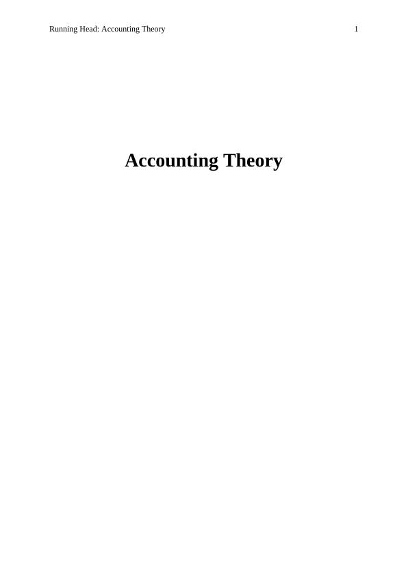 ACC701 Accounting Theory Assignment - doc_1