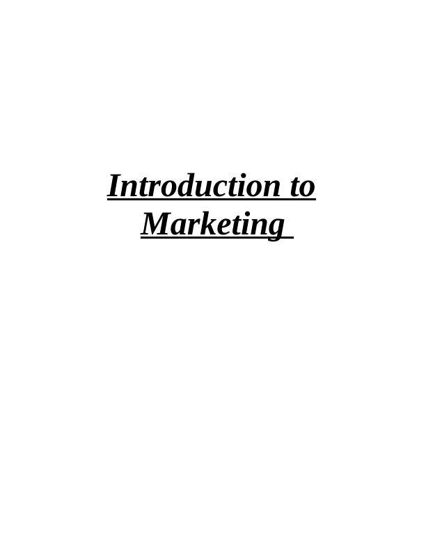 Introduction to Marketing Assignment - Gucci company_1