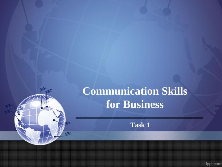 Communication Skills for Business Task 1._1