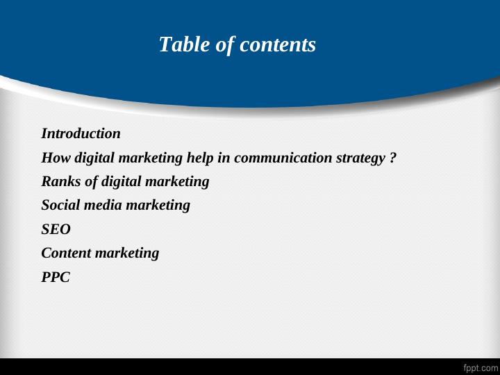 Use of digital marketing in a specific communications strategy._2