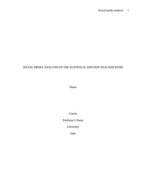 Social Media Analysis of the Australia_1
