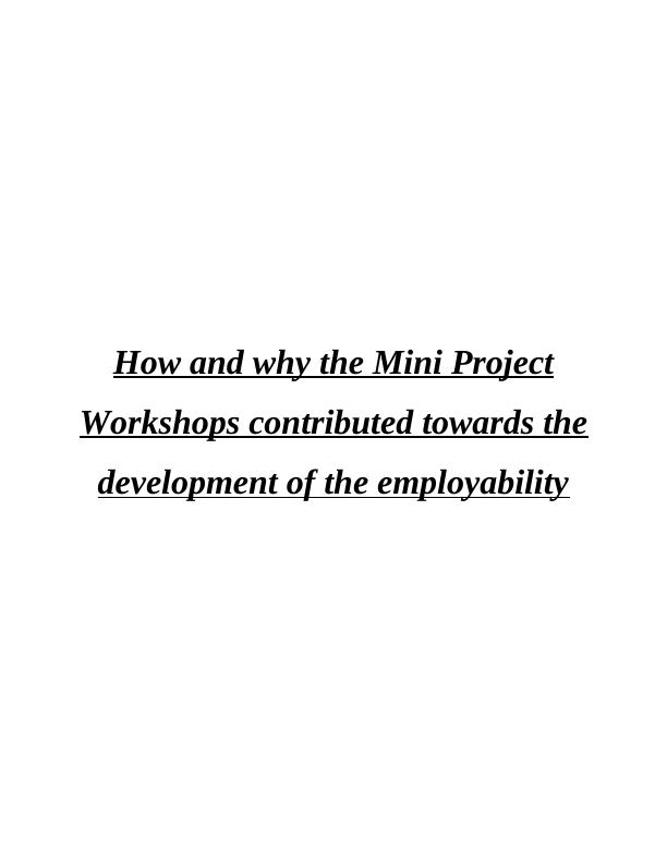 How Mini Project Workshops Contribute to Employability Development_1