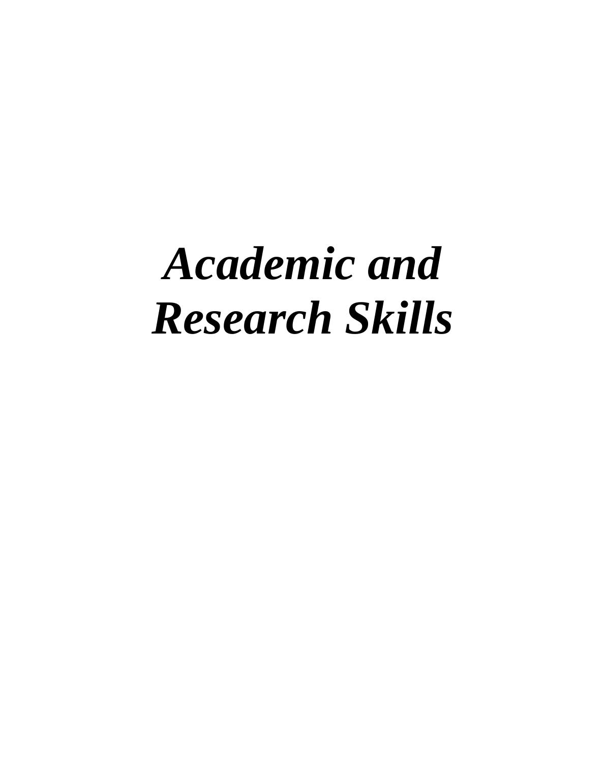 Academic and Research Skills._1