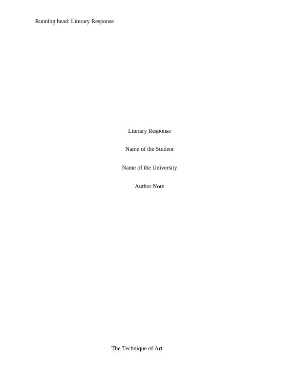Literary Response Assignment PDF_1