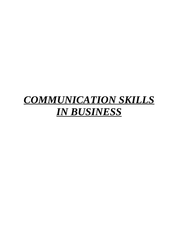 Importance of Communication Skills in Business (DOC)_1