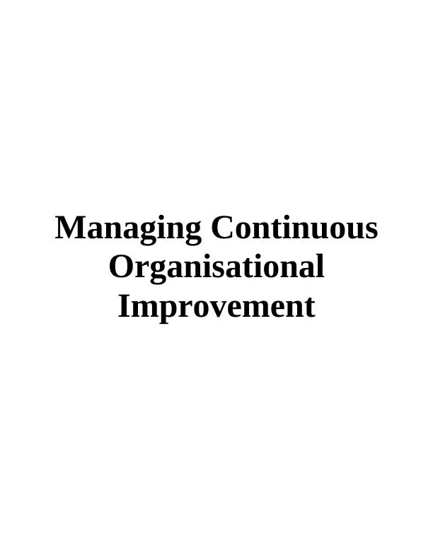 (PDF) Managing Continuous Organisational Improvement_1