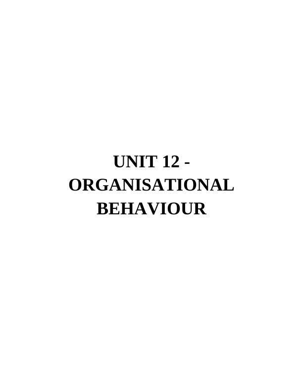 Organisational Behaviour: Culture, Power, and Motivation in Tesco_1