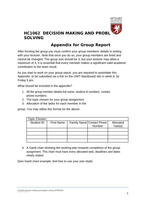 HC1062	Decision Making and Problem Solving._1