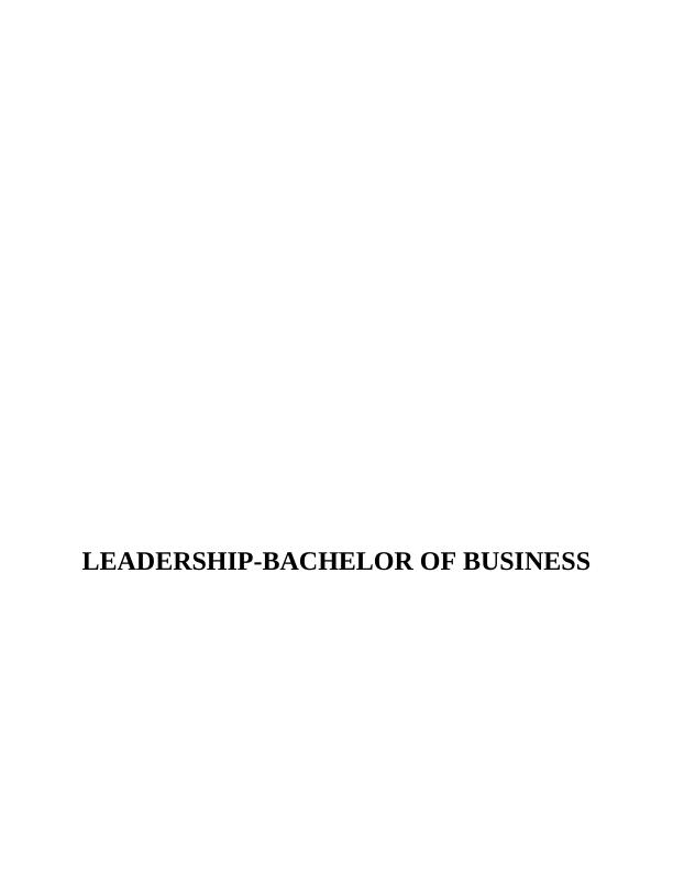 (Solved) Leadership Theory Essay_1