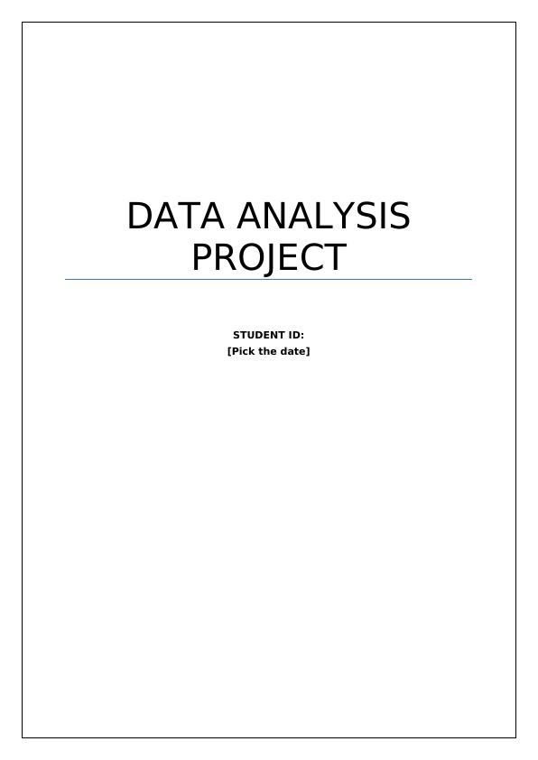 Data Analysis Project_1