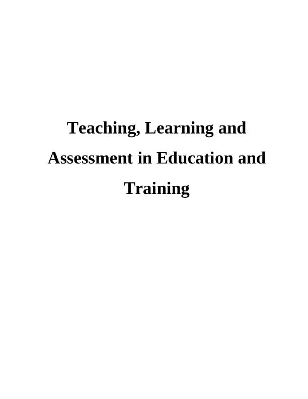 Education and Teaching Assignment_1