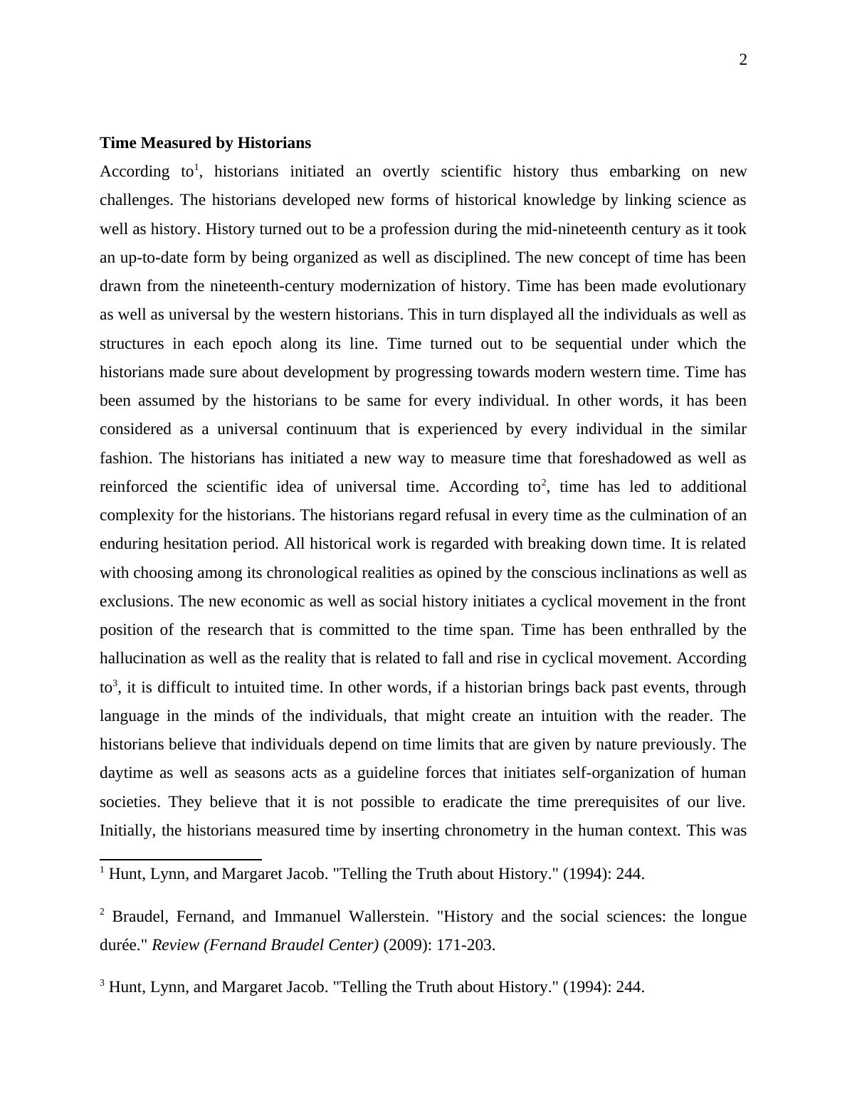 Theories and methods of history Desklib