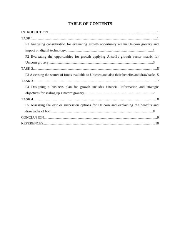 Planning for Growth TABLE OF CONTENTS INTRODUCTION_2