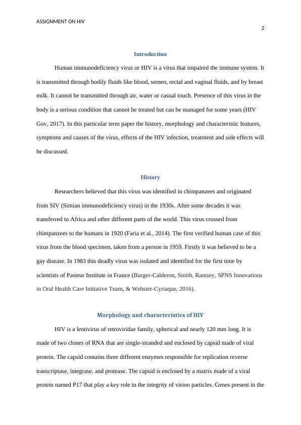 Sample Assignment on HIV PDF_3